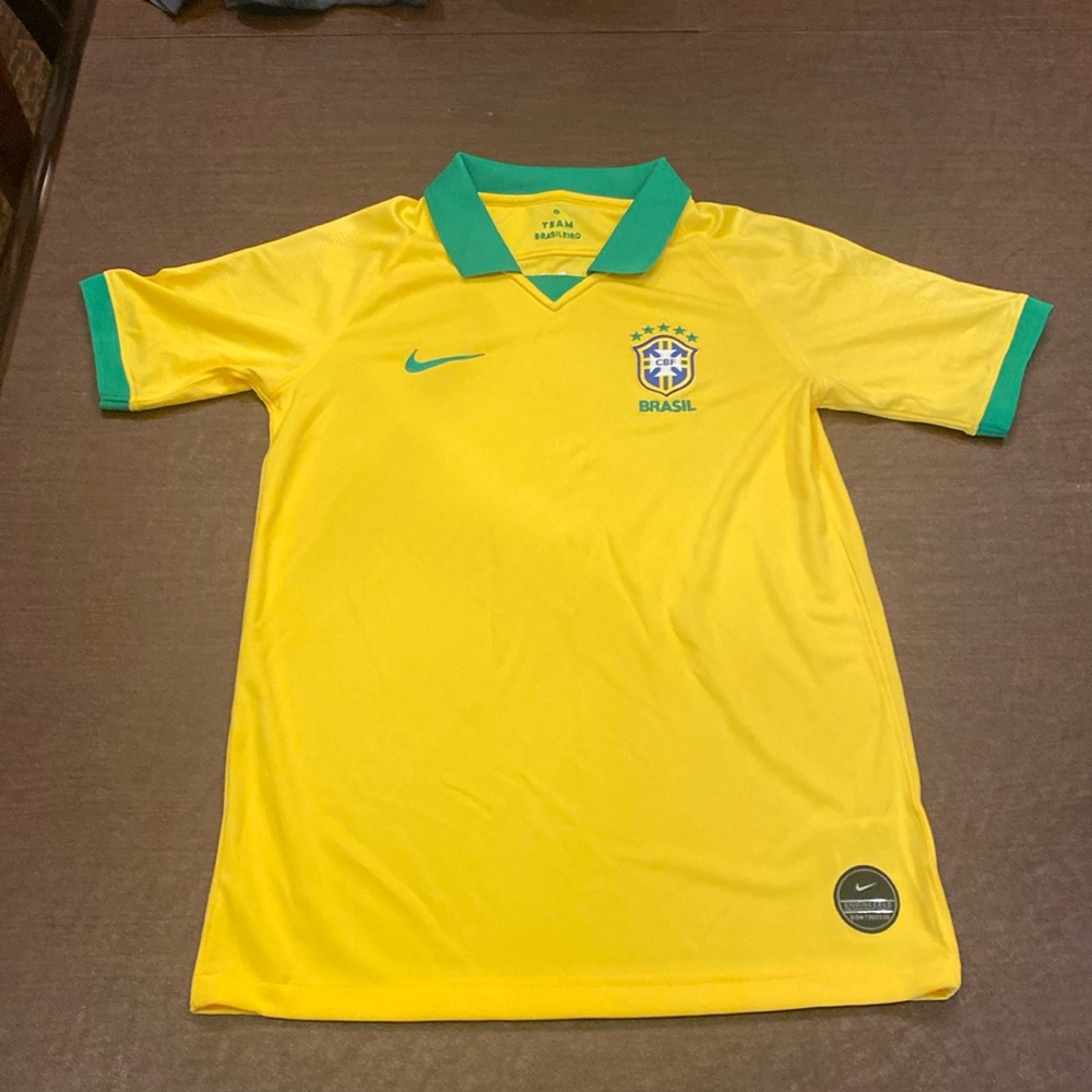 Youth XL Nike Brazil CBF Soccer Shirt/Jersey Dri Fit